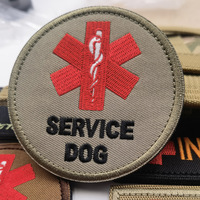 Écussons brodés auto-agrippants série chiens de service – Écussons personnalisés d'avertissement et décoratifs pour gilets et laisses de chien