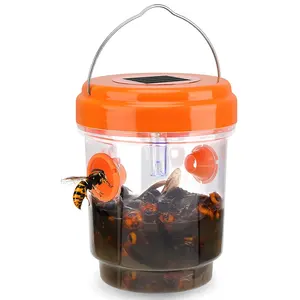 1PCS BEE Trap Outdoor - Solar Powered Wasp Killer - Effective Hornet Trap for Hornets, Insects,Fruit Fly Trap