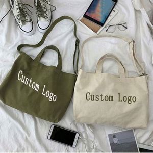 Wholesale Good Quality Design Printed Blank Black Reusable Cotton Canvas Hand Women Custom Shopping Tote <b>Bags</b> With Logo - Product Image 2