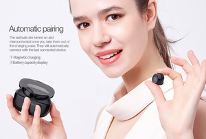 USAMS Smart Custom ODM High Version TWS auricolari In-ear Bluetooth auricolari BT 5.3 auricolari Wireless per <span class=keywords><strong>cuffie</strong></span> <span class=keywords><strong>iPhone</strong></span> - Product Image 4