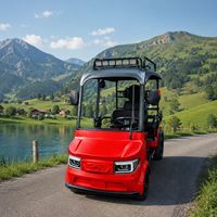 Voiturette utilitaire électrique SumEV 2026 60V 4 places pour patrouille, autonomie 30-50 km, éclairage LED, certifiée CE, idéale pour la gestion des propriétés de campus et communautés