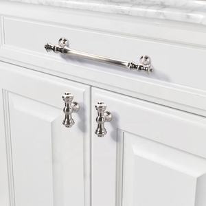 Puxador de metal europeu para armário de cozinha, porta para móveis, 128 mm, preto fosco, 3768 - Product Image 2