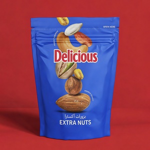 Custom <b>Biodegradable</b> Stand up Pouch Snack <b>Packaging</b> Plastic Aluminum Foil Doypack With Zipper Food Nuts <b>Packaging</b> Bags - Product Image 2