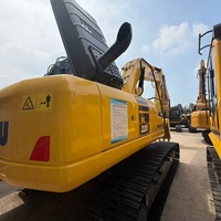 Excavatrice d'occasion pas chère, pelle hydraulique sur chenilles Komatsu PC220 d'occasion avec pièces importées du Japon