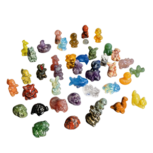 Miniatures <span class=keywords><strong>d</strong></span>'animaux sculptées en cristal – Ornement éducatif DIY, cadeau idéal pour mariages, anniversaires, fêtes, remises de diplômes, et cadeaux de pendaison de crémaillère - Product Image 1