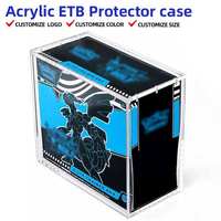 Boîte de présentation haut de gamme moderne en acrylique transparent, imprimée UV et gravée au laser, pour Elite Trainer Box ETB 151, avec couvercle magnétique, montage facile, pour la maison