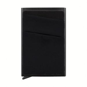 Minimalist Slim Rfid Blocking <b>Metal</b> Card Holder Pop <b>Wallet</b> With Front Pocket for Money - Product Image 4