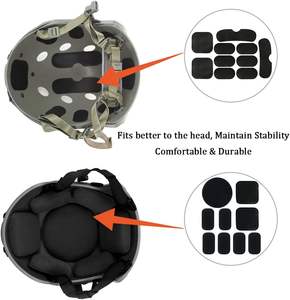 ชุดเบาะโฟมสำหรับเปลี่ยนหมวกกันน็อคแทคติคอลเสื่ออุปกรณ์เสริมจักรยานสำหรับ Fast <span class=keywords><strong>Mich</strong></span> CS ACH FMA <span class=keywords><strong>USMC</strong></span> PASGT - Product Image 4