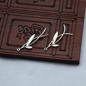 จี้รูปกิ่งหลิวลายดอกไม้ชุบทองแดง ขนาด 43x12 มม. สไตล์โบราณ อุปกรณ์ตกแต่งเครื่องประดับ DIY กิ๊บติดผม - Product Image 4