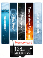 Tarjeta de Memoria SD de Alta Velocidad para YHX, Tarjeta de Memoria de Alta Resistencia de 32GB 64GB 128GB, Mini Tarjeta TF SD U3 con Cámara de Acción de Video 4K