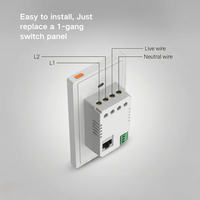 Panneau de contrôle intelligent pour la maison, passerelle Zigbee WiFi HomeKit Matter, panneau LED intelligent, commande par application Android/iOS, interrupteur pour hôtel et domicile