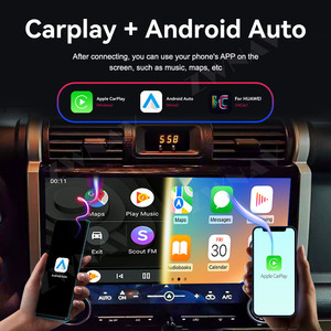 ZWNAV pantalla táctil de 15 pulgadas para Toyota Land Cruiser FJ 2017-2022 sistema <span class=keywords><strong>Android</strong></span> Auto Radio Estéreo REPRODUCTOR DE DVD para coche navegación GPS - Product Image 2