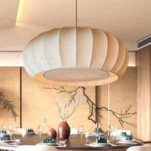 Lustre de restaurant de style français, crème, ovale, à LED, diamètre 80cm, 100cm, 120cm, lampe suspendue pour hôtel, boutique, chambre privée - Product Image 3