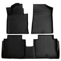 Tapis de sol de voiture 3D inodores, tapis de voiture imperméables pour Kia Rio Avante Borrego Cadenza