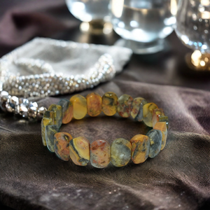 Bracelet en pierre naturelle perlée à facettes de Style Vintage cartes à main cadeau fête de mariage fiançailles anniversaire cérémonies bouddhistes - Product Image 5