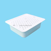 Caja de Almacenamiento para Tubos de Ensayo Médicos de Plástico PP Blanco Autoclavable de Alta Calidad con Tapa, Personalizada por YZG