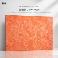 Sonnenuntergang-Glühquarz Große Platte 15-30mm |   CE ISO Null-Silica |   Tischplatte für Waschtische, Wand- und Bodenmontage, für den Innenbereich und Hotelnutzung |   Modernes Design
