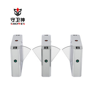 Système de contrôle d'accès par reconnaissance faciale et lecteur de code QR, tourniquet à barrière rabattable - Product Image 2