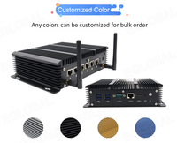 X86 Computadora industrial sin ventilador 32GB DDR5 Ram 6 LAN I226V Router Pfsense Firewall NUC Mini PC 12th Gen Core I5 CPU Mini computadora