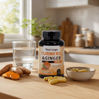 Capsules de Curcuma Antioxydant Naturel pour le Soutien Articulaire, le Métabolisme du Foie et de la Vésicule Biliaire, la Santé Intestinale et la Digestion – Complément Alimentaire