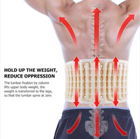 Ceinture de soutien lombaire gonflable manuelle avec massage par coussinets d'air pour la correction de la posture et la récupération des muscles lombaires