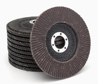 Disque à lamelles en oxyde d'aluminium 4,5 pouces 115 mm, meule abrasive de qualité industrielle pour métal et acier