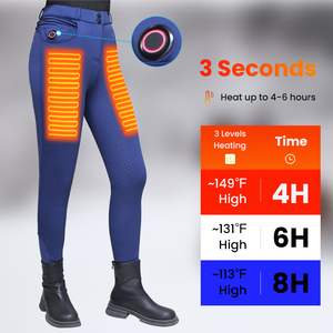 Pantaloni <span class=keywords><strong>da</strong></span> <span class=keywords><strong>Equitazione</strong></span> Riscaldati <span class=keywords><strong>da</strong></span> Donna Aderenti in Silicone Legging Termici per Sport Equestri - Product Image 6