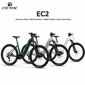 Bicicleta Eléctrica Urbana de Ocio CYCTRAC de Aluminio con Asistencia Eléctrica, Motor Central EC2 M430 de Largo Alcance y 9 Velocidades: EC2:U4000/9 Velocidades + M430 Mid-Drive - Product Image 1