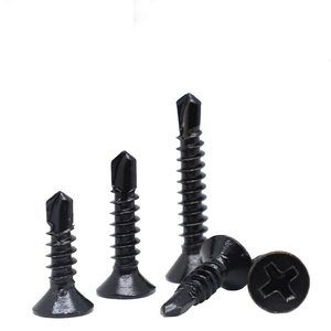 #6 #8 #10 #12 in <span class=keywords><strong>acciaio</strong></span> <span class=keywords><strong>inox</strong></span> 410 nero zinco placcato Phillips testa piatta Tek <span class=keywords><strong>viti</strong></span> <span class=keywords><strong>autoforanti</strong></span> in lamiera - Product Image 5
