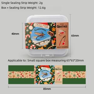 Sellos de caja de regalo de Navidad con diseño de logotipo personalizado para almacenamiento <span class=keywords><strong>Flybox</strong></span> de pesca con mosca - Product Image 5