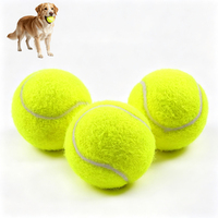 Balle de tennis flottante en caoutchouc élastique pour chien, résistante à l'usure, jouet d'extérieur pour chiot, chien de taille moyenne/grande, vente en gros