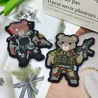 Patchs en PVC en gros personnalisés avec logo 3D en relief, accessoires de vêtement vierges en velcro 3D, patchs en caoutchouc souple en silicone PVC pour vêtements
