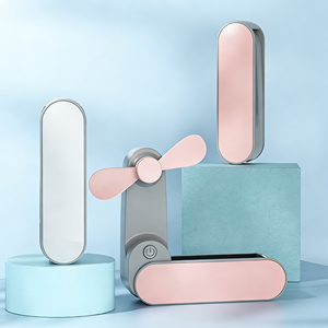 Ventilador de Mano USB Pequeño Personalizado, Mini Ventilador Eléctrico Recargable, Portátil, Plegable, de Bolsillo, Mini Ventiladores de Mano al por Mayor - Product Image 1