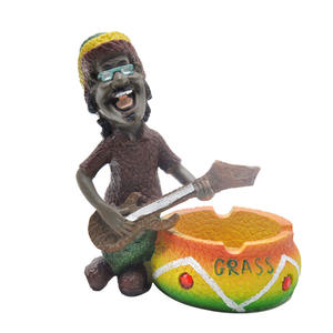 Asbak Resin dekorasi Rasta luar ruangan, seni kerajinan ekonomis vas kaca untuk penyimpanan luar ruangan belum ada ulasan - Product Image 2