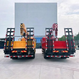 รถบรรทุกติดเครน Shacman X9 4x2 จากโรงงานโดยตรง ขนาด 8 ตัน 10 ตัน พร้อมทางลาดด้านหลังสำหรับขาย - Product Image 4