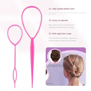 Juego de 4 piezas: Herramienta para trenzas francesas, removedor de bandas elásticas para el cabello, cortador, peine de cola de rata, peines de metal con punta para peinar el cabello - Product Image 4