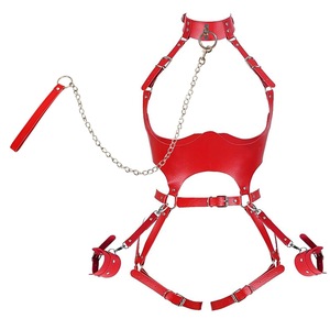 Delove Hot Selling Leather <strong>Bondage</strong> Clothing SM Hollow <strong>Bondage</strong> Sexy One-piece <strong>Bondage</strong> Clothing Female Wearable Toys - Product Image 1