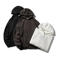 Sweat à capuche épais en molleton personnalisé avec logo, vente en gros, OEM, impression de logo, sweats à capuche surdimensionnés pour hommes, couleur unie