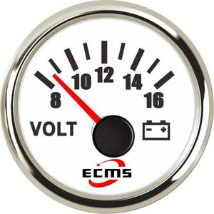 8-16V 16-32V Digital Voltmeter for Yachts <b>Boats</b> RVs Cars Modified Vehicles 52mm 316L Green Display Resistance Temperature DC AC - Product Image 4