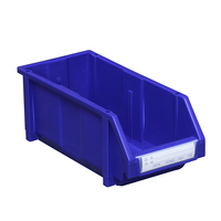 Bac de rangement empilable en plastique pour entrepôt Outils de cueillette de forme carrée Boîte de support de petits accessoires pour l'organisation des pièces de rechange