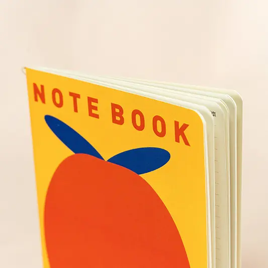 Materiale scolastico all'ingrosso grande sella Kawaii arancione/cucitura cucita taccuino con copertina morbida personalizzata Ins quaderno per esercizi