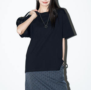 2024 camiseta personalizada de alta calidad para mujer, camiseta personalizada de algodón de gran tamaño para mujer, camiseta a la venta - Product Image 5