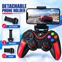 Manette de jeu sans fil ergonomique AI-AA03 avec support pour téléphone pour iOS Android Switch PS3 PS4 PC TV