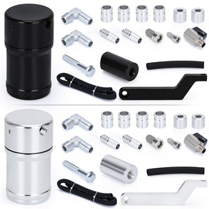 Kit de réservoir de collecte d'huile Poyracing noir argenté pour Dodge Ram 1500 2500 3500 5.7L 6.4L 2009-2019, réglage du moteur - Product Image 2