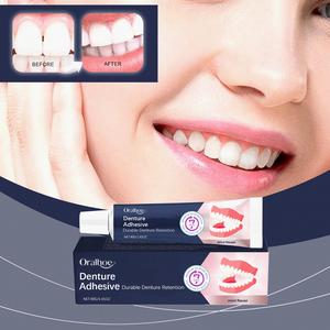 ORALHOE Vente en gros 40g Autocollants dentaires sans zinc <span class=keywords><strong>pour</strong></span> prothèses, ajustement confortable, maintien longue durée, fabriqués <span class=keywords><strong>pour</strong></span> une rétention durable des prothèses - Product Image 3