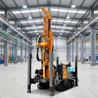 Machine de forage de puits d'eau DTH de 260 m de profondeur, fabriquée en Chine