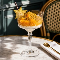 Gobelets à glace en verre gaufré modernes - Durables, réutilisables, étanches pour la maison, les mariages et les restaurants