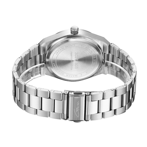 Reloj de Pulsera Clásico de Cuarzo con Caja de Aleación, Correa de Acero Inoxidable y Manecillas Luminosas para Uso Diario a Prueba de Agua - Product Image 3