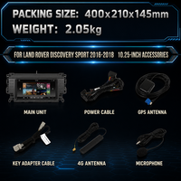 Autoradio Android avec GPS et support de tableau de bord pour Land Rover Discovery 5 2016-2018, garantie 1 an, lecteur multimédia, unité principale