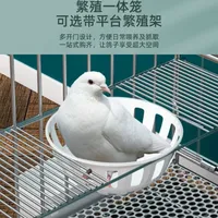 Grande cage d'élevage de pigeons avec séparateur, cage à oiseaux pour l'accouplement à usage domestique pour pigeons